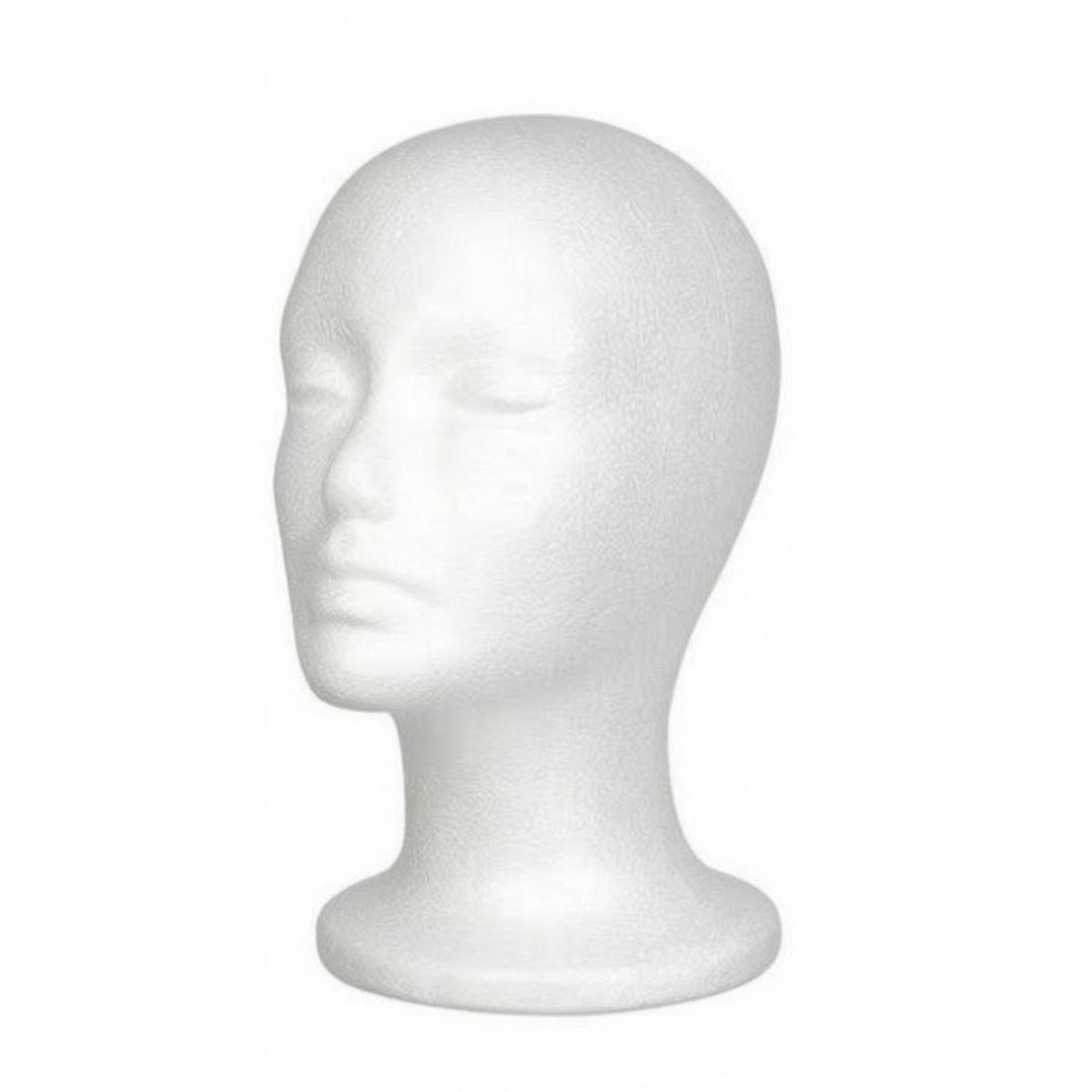 Foam Mannequin Head White Styling Head Model Multi-Use