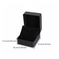 PU Leather Watch Box Rounded Corner Design Wristwatch Storage Case PU Leather Watch Holder Matte Finish for Men, Gifting, Travel