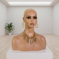 Mannequin Head Bust Life-Like Display Head Bust Realistic Face for Photo Shoots