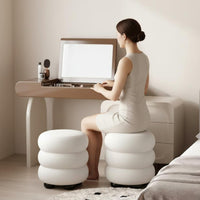 Double Use Flip-Top Vanity Desk Minimalist Design Small Space Dressing Table Compartmentalized Storage Flip Top Vanity Desk 3-in-1 Design for Dorm Room