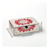 Hinged-Lid Jewelry Box Lidded Box with Hinged-Lid Lid Space-Saving