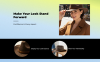 Western Wool Fedora Hat Wide Brim Sun Protection
