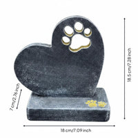 Dog Grave Marker Lightweight Resin Pet Memorial Statue Easy to Place Pet Remembrance Plaque