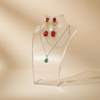 Portrait Neck Display Rack Elegant Design Jewelry Mannequin Display Stable Base