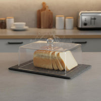 Rectangular Cake Cover Particle-Resistant Buffet Display Cover Rectangular Lidded Cake Tray Long-Lasting Transparent Food