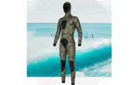 Hooded Wetsuit Padded Chest and Knees Hooded Diving Suit Two-Piece Spearfishing Suit High Elasticity