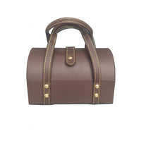 PU Leather Bracelet Box Stitched Closure Bracelet Small Storage Organizer Mobile Jewelry Storage Case