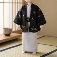 Japanese -Style Doll Outfit Easy to Put on Japanese Doll Kimono Fine Stitching Wide Sleeve Wrap Outfit
