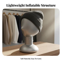 Female Head Model Lightweight Inflatable Mannequin Head Multipurpose for Sellers