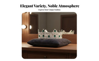 King Crown Gender-Neutral men's King Crown Metal Regal Circlet Sparkling Crystals Headdress for Women, Stage Performances
