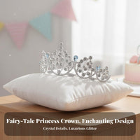 Girls Crystal Crown Sparkling St Single Princess Tiara Childrens Birthday Headpiece Elegant Design Girls Pageant Crown