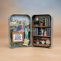 USA 250th Anniversary Miniature Scene Commemorative Edition Pocket Tin Miniature