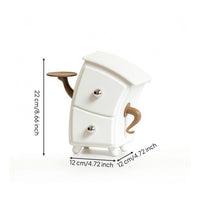 Desktop Organizer Compact Cabinet with Drawers Small Item Storage Cabinet for Bedside Table