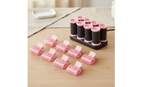 8 Pieces Heated Hair Rollers with Fasteners Adds Volume and Gloss for Travelers