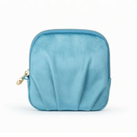 Small Jewelry Travel Case 2-in-1 Zippered Jewelry Pouch Removable Liner Wrist Strap Organizer
