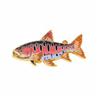 Realistic Aquatic Brooch Lifelike Intricacy Fishing Theme Badge for Fishermen