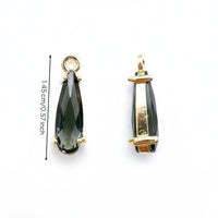 Teardrop Crystal Drop Micro-Inlaid Zircon Zirconia Drop Pendant Color-Retaining