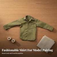 1/6 Scale Male Shirt Trendy Design 1/6 Scale Figure Shirt Precise Fit