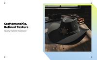 Cowboy Hat, Wide Brim, Sun Protection, Outdoor, Unisex