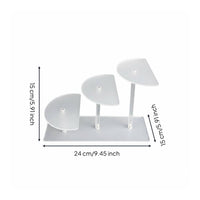 Multi-Tier Display Stand Space Saving Acrylic Display Riser Long-Lasting