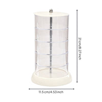 Multi-Layer Jewelry Storage Minimalist Style Design Rotating Jewelry Box Tiered Acrylic Organizer