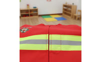 Kids Fire Control Professional Uniform With Accessories Child Firefighter Dress-up Clothes Fire Team Leader Role Play Kit