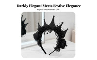 Floral Lace Crown medieval-inspired design Celebratory Crown celebration Wear for Women, Girls