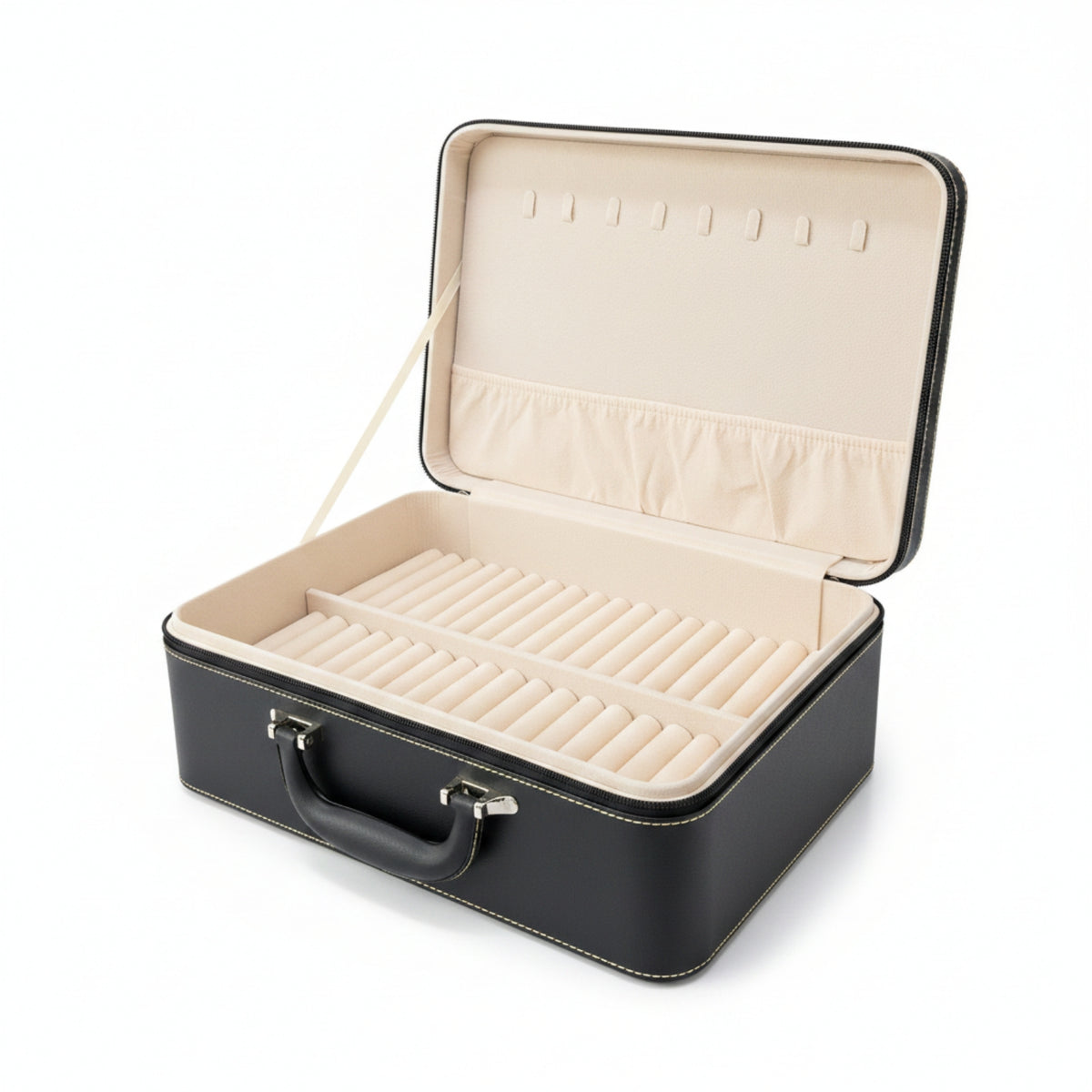 Bangle Organizer with Slots Hard-Sided Jewelry Storage Box Secure for Collectors