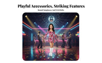 Hippie Bell-Bottom Set Groovy Patterns 70s Outfit Psychedelic Print for Teens