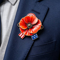 Memorial Day Badge Remembrance Lapel Badge Gift for Families