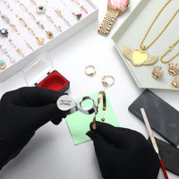 6 Pieces Jewelry Testing Kit Easy to Use Jewelry Testing Kit with Polishing Cloth Accurate for Collectors