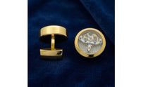 Mechanical Dial Cufflinks Geometric Metal Watch Face Cufflinks Decorative