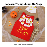 Buttered Corn Costume Playful Design Buttered Corn Box Outfit Funny Food Costume Lightweight Dress-up Clothes for Children