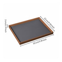 Walnut Display Tray Minimalist Design Wooden Jewelry Tray Sturdy and Stable Household Storage for Retail Store, Boutique, Dressing Table