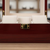 3 Compartment Watch Case Clean-Resistant 3 Compartment Watch Box Soft Interior Lining Removable Pillows