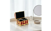 Treasure Chest Jewelry Box Alloy Vintage Jewelry Box Curved Lid