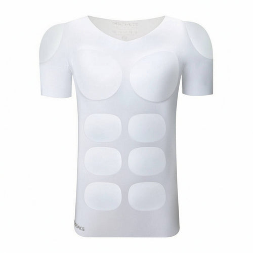 Cosplay Shirt with Muscle Chest Fitted Clothing Trim Fit for Stage Performances