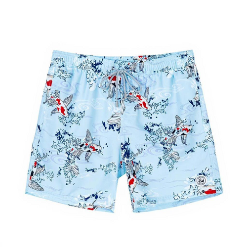 Quick Dry Beach Shorts, Lightweight, Aquatic, Holiday, Men
