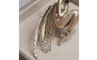 Silent Angel Necklace Delicate Filigree Wings Cicada Feather Angel Necklace