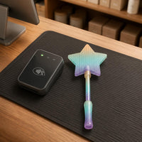 Star Spell-Casting Rod Lightweight Star Rod Glittery for Children