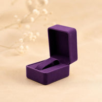 Velvet Watch Box Lined Interior Watch Gift Box Hinged Lid