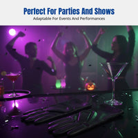 Cosplay Party Patent Leather Gloves for Women, Shiny Full Finger, Halloween, Performance