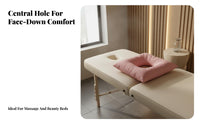 Massage Headrest for Bed Mattress Face Down Pillow for Table, Breathable Cushion with Hole for Beauty Salon Spa