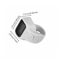 Portable Digital Band Counter Manual Reset Digital Finger Counter Power Saving for Knitters, Muslims, Knitting, Prayer