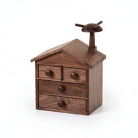 House Shaped Jewelry Box Space-Saving Jewelry Box with Drawers for Girls
