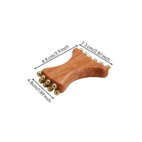 Face Massage Tool with Storage Bag Wooden Facial Massager Gentle for Home