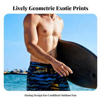 Men's Quick Dry Beach Shorts, Sun Protection, Loose Fit