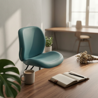 Upholstered Swivel Chair Cushioned Swivel Desk Chair Modern Seating