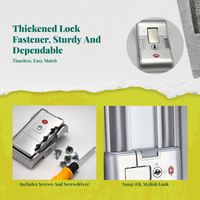 Luggage Lock Replacement, Universal Suitcase Combination Lock, protected Clamp for Travel Cases, Utility Box, Drawer