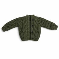 Doll Clothes 1 Piece Button up Knit Cardigan Cropped
